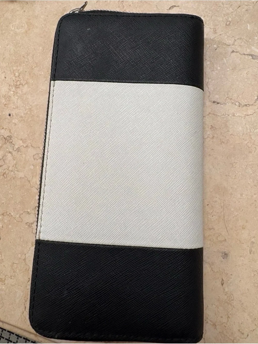 Michael Kors Black and White Colorblock Wallet